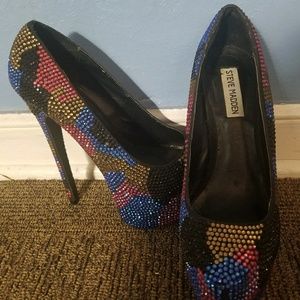 Size 8 multicolor Steve Madden heels